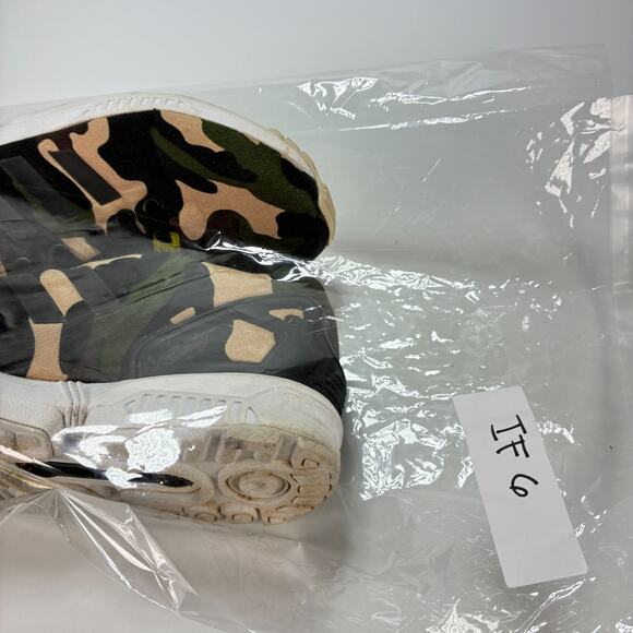Adidas Originals ZX Flux Green Beige Camo Print Running Shoes Casual Mens Size 7 - Picture 10 of 10